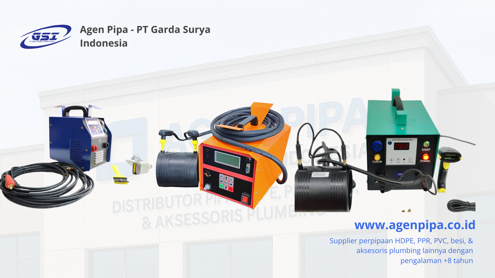 Mesin Elektrofusion, agen pipa, garda surya indonesia