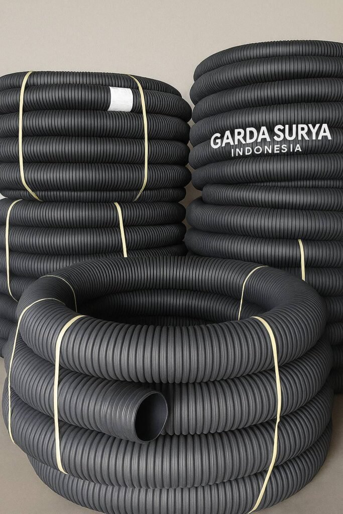 HDPE Single Wall Corrugated Conduit, agen pipa, garda surya indonesia