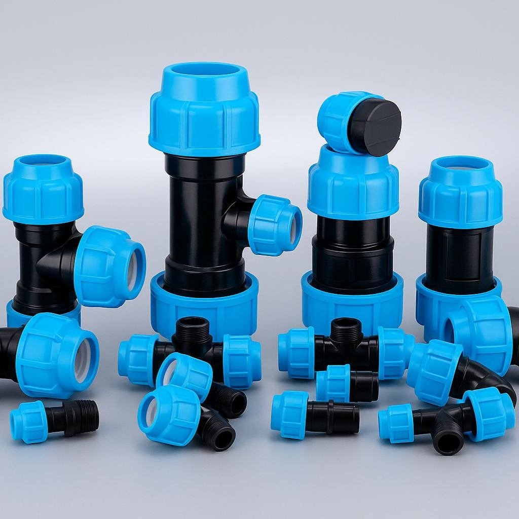 PP COMPRESSION FITTINGS, GARDA SURYA INDONESIA, AGEN PIPA